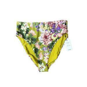 Express Women's Printed Balconette Body Contour Swim Bottom Size XS Multi Color